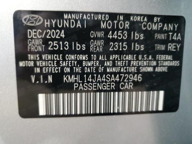2025 HYUNDAI SONATA SEL KMHL14JA4SA472946