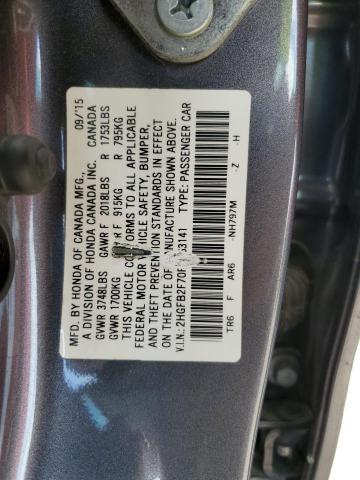 2015 HONDA CIVIC SE - 2HGFB2F70FH563141