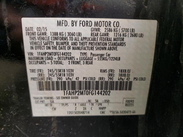 2015 FORD TAURUS POL - 1FAHP2MT0FG144202