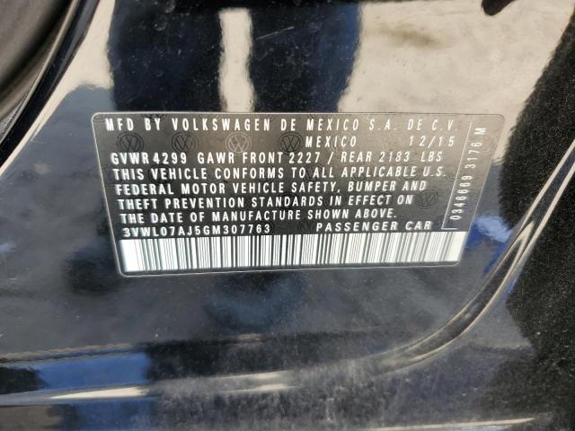 2016 VOLKSWAGEN JETTA SEL 3VWL07AJ5GM307763