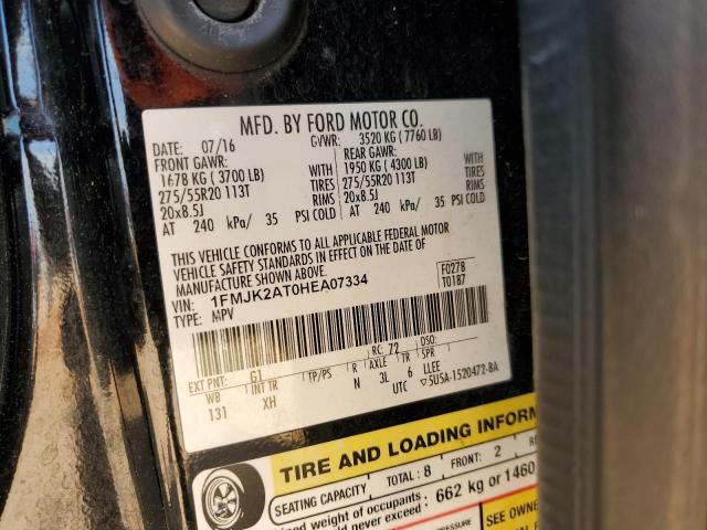 2017 FORD EXPEDITION - 1FMJK2AT0HEA07334