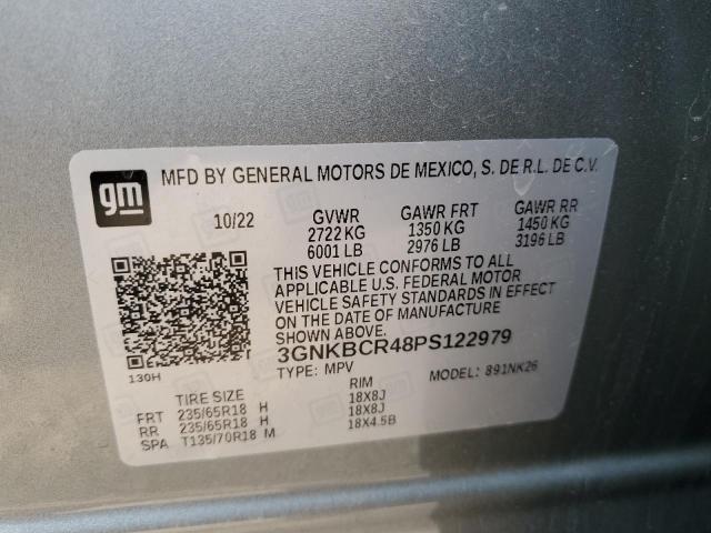 2023 CHEVROLET BLAZER 2LT 3GNKBCR48PS122979