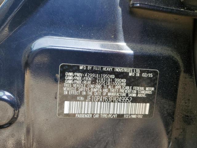 2015 SUBARU IMPREZA SP - JF1GPAY63FH249952