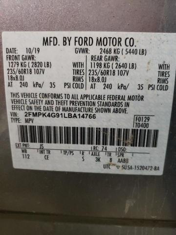 2020 FORD EDGE SE - 2FMPK4G91LBA14766