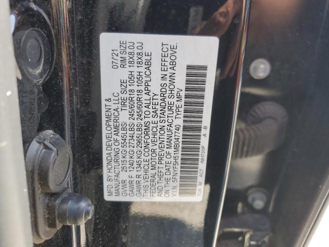 5FNYF5H51MB047740 2021 HONDA PILOT