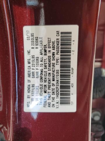 2017 HONDA ACCORD SPO - 1HGCR2F50HA175065