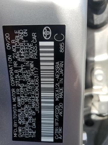 2021 TOYOTA COROLLA SE - JTDS4MCEXMJ063117