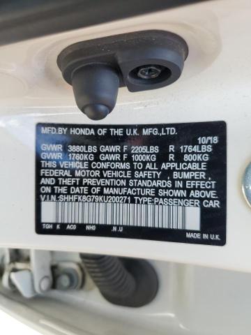 2019 HONDA CIVIC TYPE - SHHFK8G79KU200271