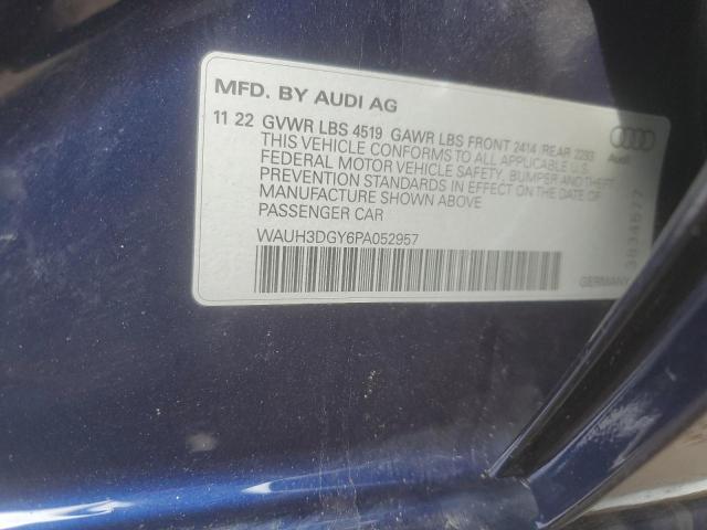 2023 AUDI S3 PREMIUM - WAUH3DGY6PA052957