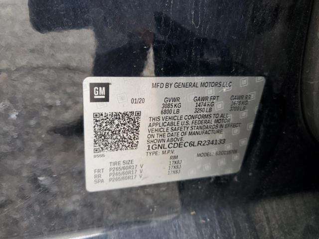 2020 CHEVROLET TAHOE POLI 1GNLCDEC6LR234133