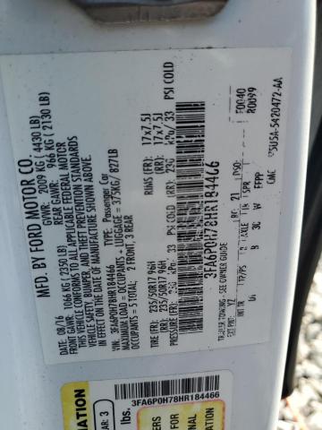 2017 FORD FUSION SE - 3FA6P0H78HR184466