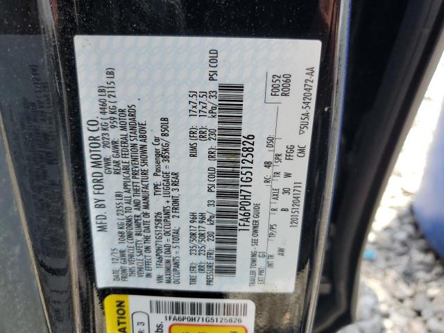 2016 FORD FUSION SE - 1FA6P0H71G5125826