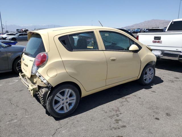 CHEVROLET SPARK LS 2014 yellow hatchbac gas KL8CB6S97EC490229 photo #4