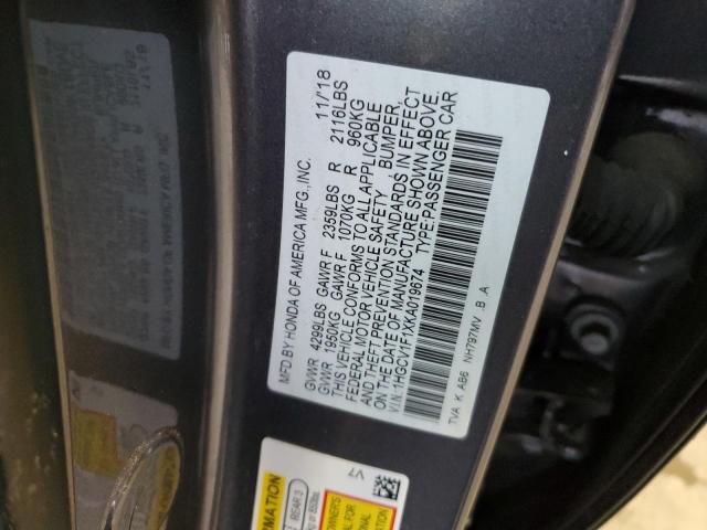 2019 HONDA ACCORD LX - 1HGCV1F1XKA019674
