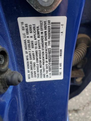 2016 HONDA CIVIC EX - 19XFC1F49GE016023
