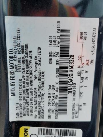 2020 LINCOLN MKZ 3LN6L5A9XLR608328