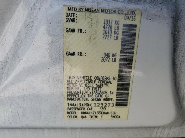 2017 NISSAN ALTIMA 2.5 - 1N4AL3AP0HC123273