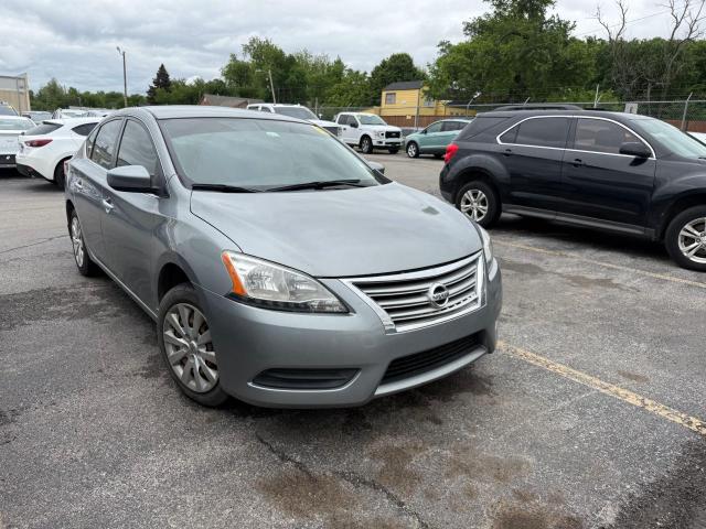 NISSAN SENTRA S 2013 gray sedan 4d gas 3N1AB7AP0DL777437 photo #1