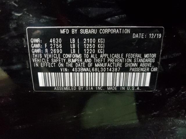 2020 SUBARU LEGACY LIM - 4S3BWAL68L3014387