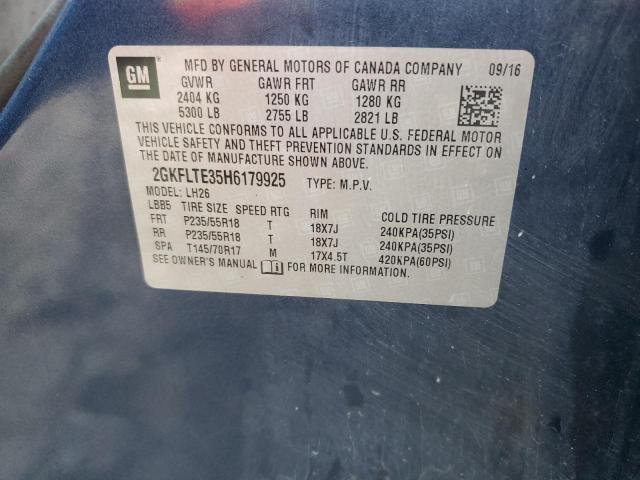 2017 GMC TERRAIN SL - 2GKFLTE35H6179925