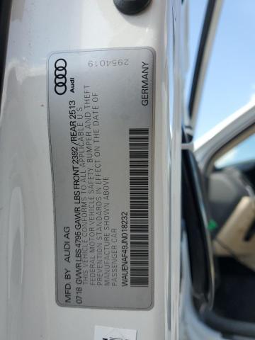 2018 AUDI A4 PREMIUM - WAUENAF49JN018232