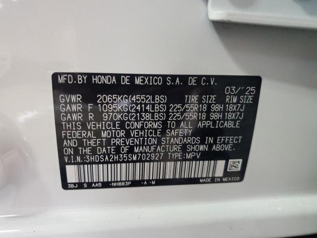 2025 ACURA ADX 3HDSA2H35SM702927