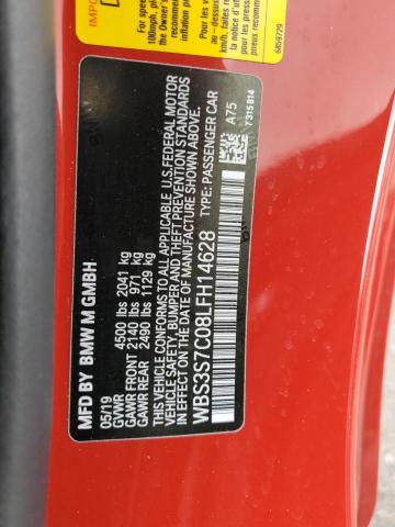 2020 BMW M4 CS WBS3S7C08LFH14628