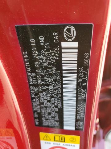 2019 LEXUS ES 350 - 58ABZ1B12KU003590