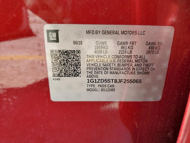 2018 CHEVROLET MALIBU LT - 1G1ZD5ST8JF255065