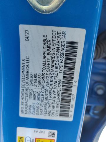 19XFL2H85PE012864 2023 HONDA CIVIC