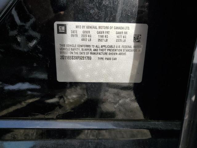 2015 CHEVROLET IMPALA LTZ 2G1165S3XF9281769