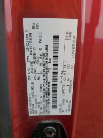 2021 FORD F150 SUPER - 1FTFW1ED3MFC02926