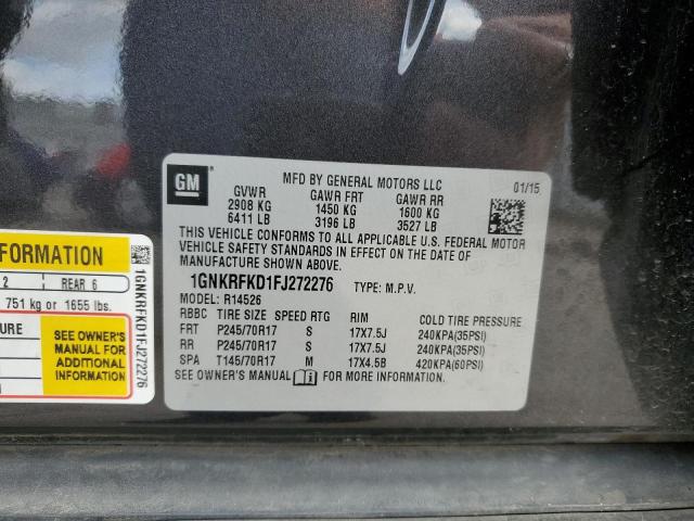 2015 CHEVROLET TRAVERSE L - 1GNKRFKD1FJ272276