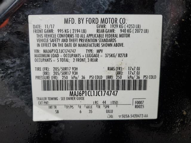 2018 FORD ECOSPORT S MAJ6P1CL1JC174747