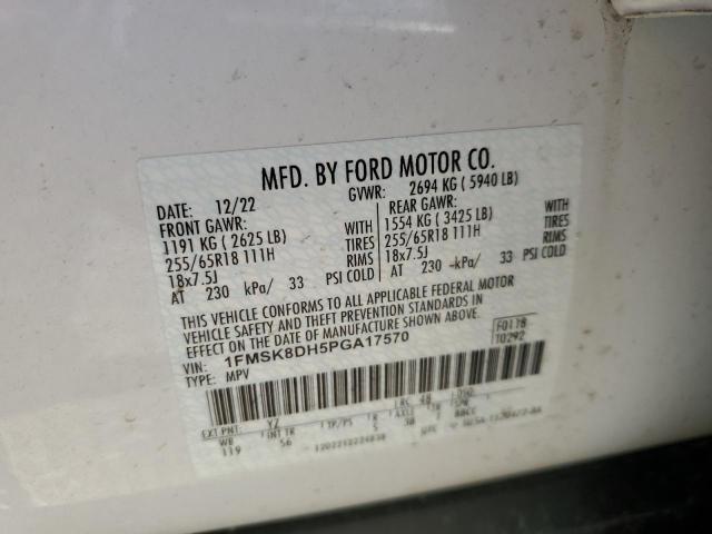 2023 FORD EXPLORER X - 1FMSK8DH5PGA17570
