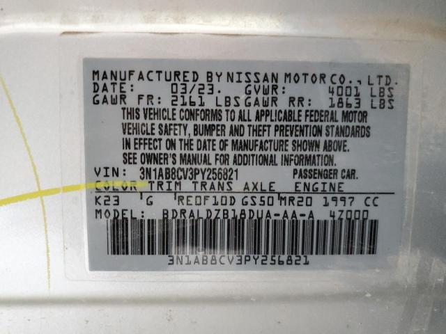 2023 NISSAN SENTRA SV - 3N1AB8CV3PY256821