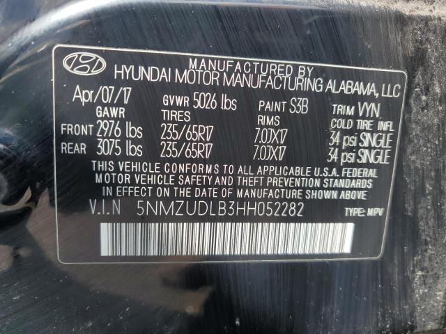 2017 HYUNDAI SANTA FE S - 5NMZUDLB3HH052282