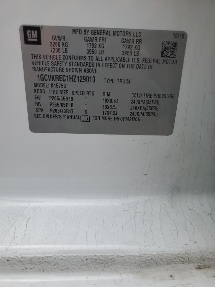 Lot #3285567344 2017 CHEVROLET SILVERADO K1500 LT