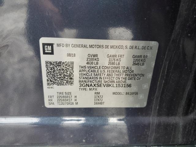 2019 CHEVROLET EQUINOX LS - 3GNAXSEV8KL153156