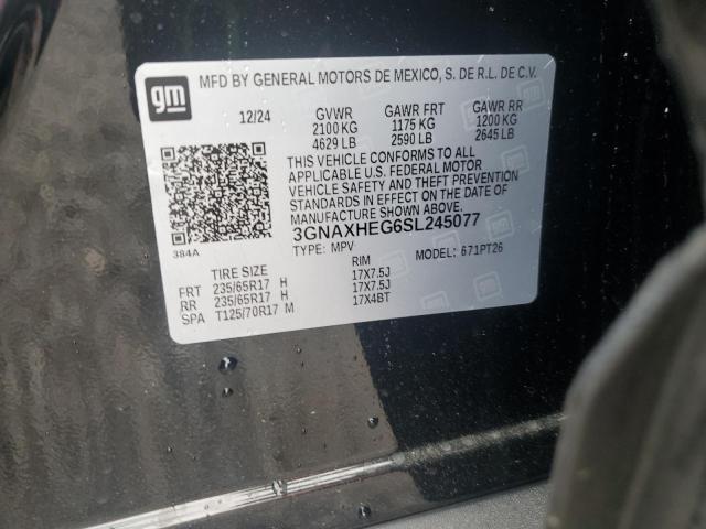 2025 CHEVROLET EQUINOX LT - 3GNAXHEG6SL245077