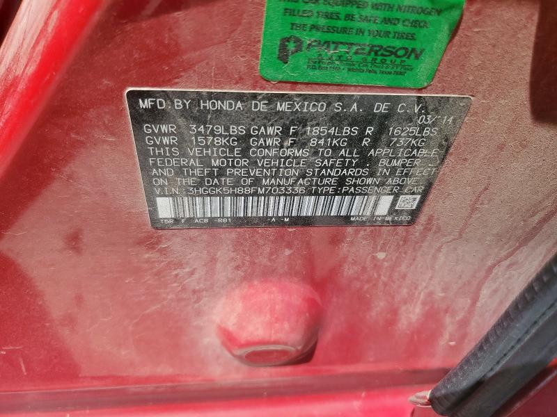 2015 HONDA FIT EX - 3HGGK5H88FM703336