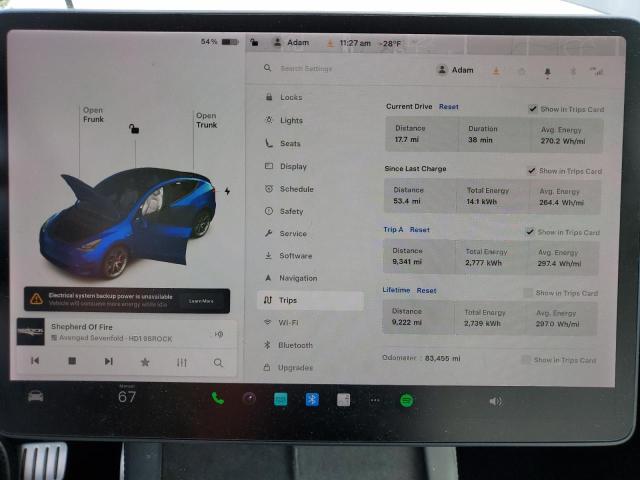 2021 TESLA MODEL Y - 5YJYGDEF3MF140909