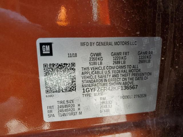 2019 CADILLAC XT4 SPORT - 1GYFZFR42KF136567