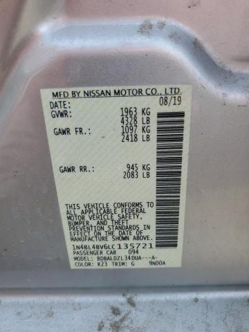 2020 NISSAN ALTIMA S - 1N4BL4BV6LC135721