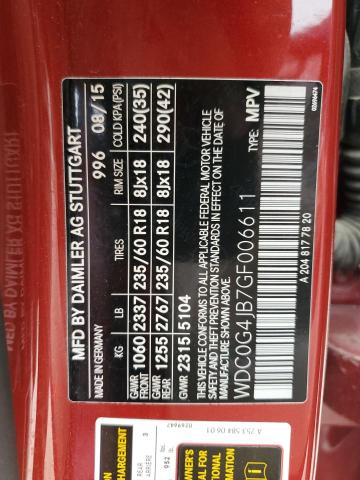 2016 MERCEDES-BENZ GLC 300 - WDC0G4JB7GF006611