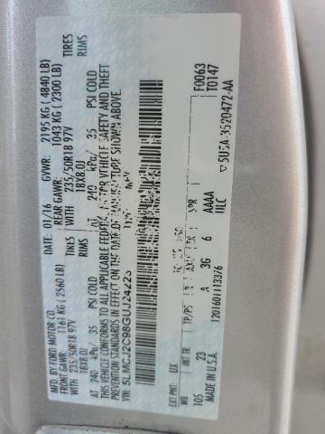 2016 LINCOLN MKC SELECT 5LMCJ2C98GUJ24223
