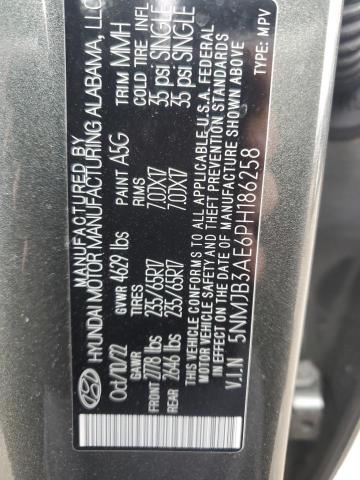 2023 HYUNDAI TUCSON SEL 5NMJB3AE6PH186258