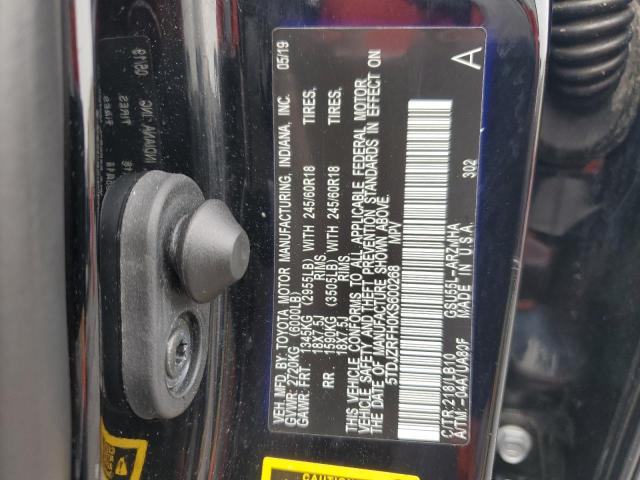 2019 TOYOTA HIGHLANDER - 5TDJZRFH0KS600268