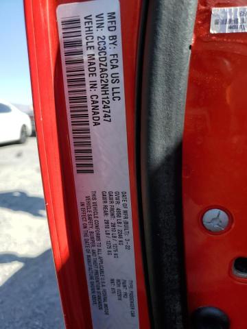 2022 DODGE CHALLENGER - 2C3CDZAG2NH124747