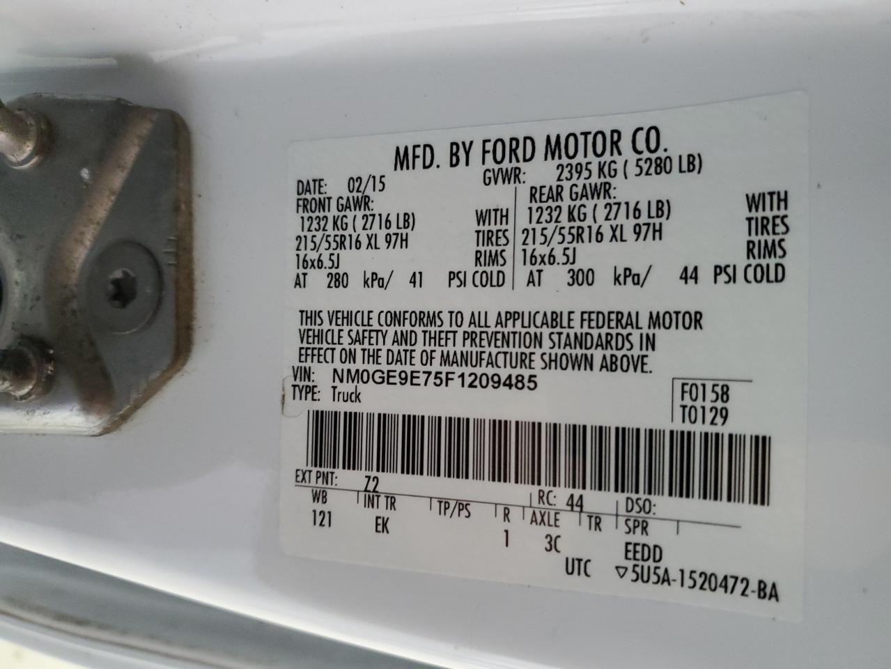 FORD TRANSIT CONNECT XL